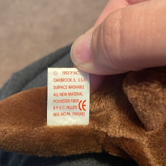 Chocolate Moose Beanie Baby. Vintage 1993. - Picture 5 of 6